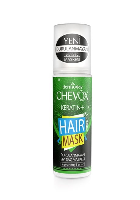 Chevox Keratin+ Durulanmayan Sıvı Saç Maskesi - Yıpranmış Saçlar
